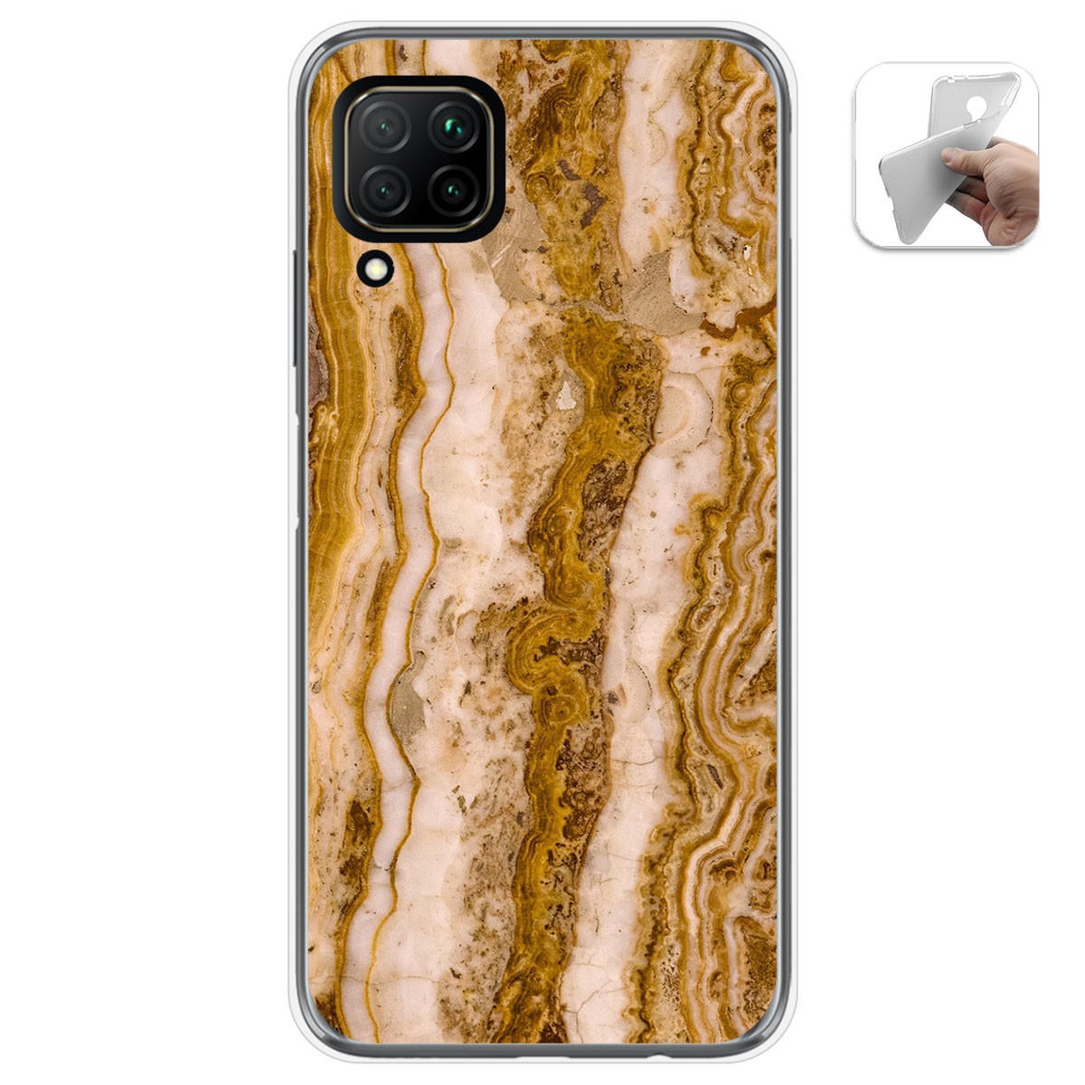 Funda Gel Tpu para Huawei P40 Lite diseño Mármol 10 Dibujos