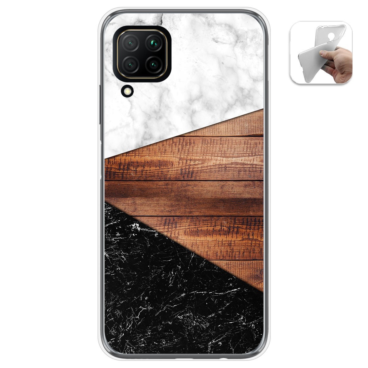 Funda Gel Tpu para Huawei P40 Lite diseño Mármol 11 Dibujos