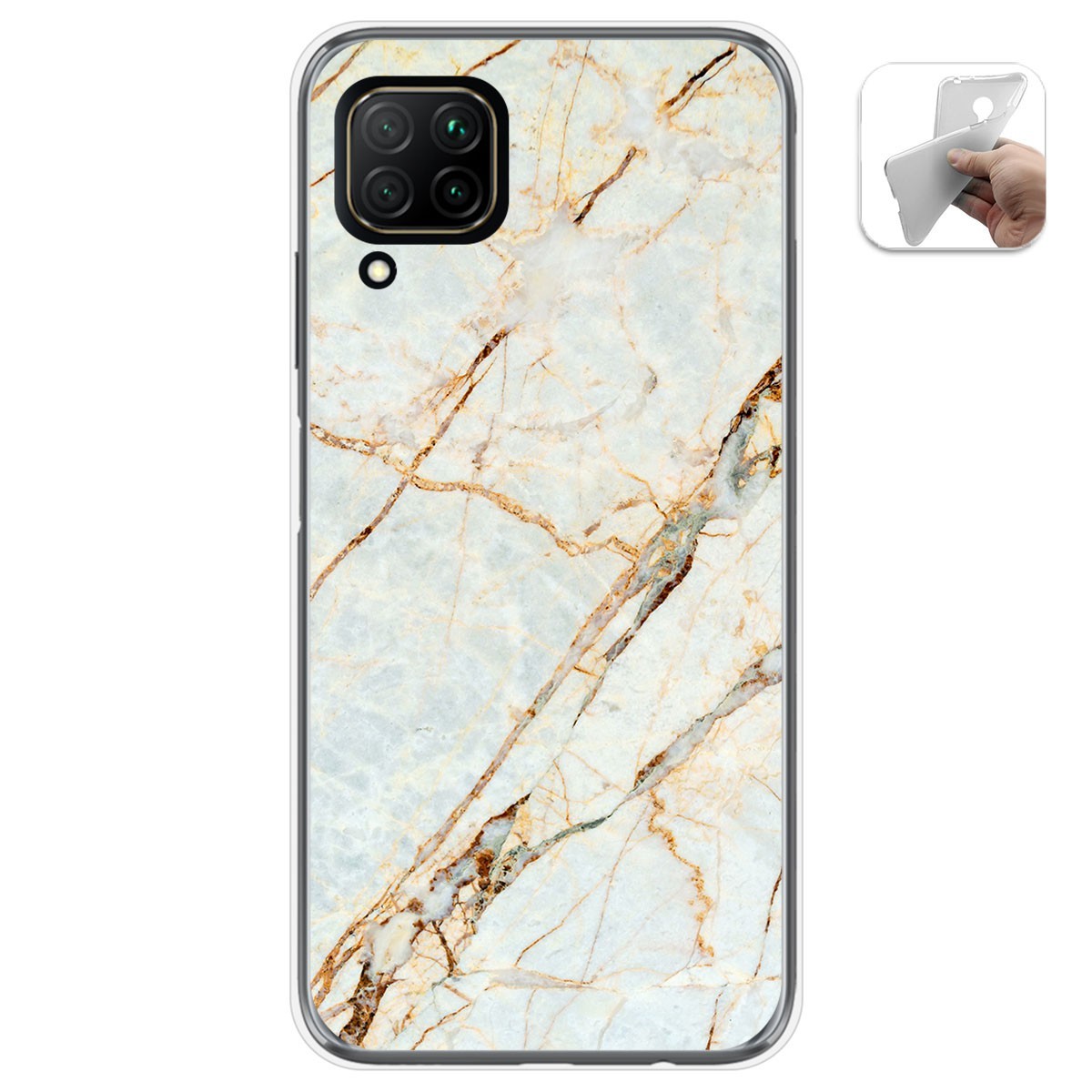 Funda Gel Tpu para Huawei P40 Lite diseño Mármol 13 Dibujos
