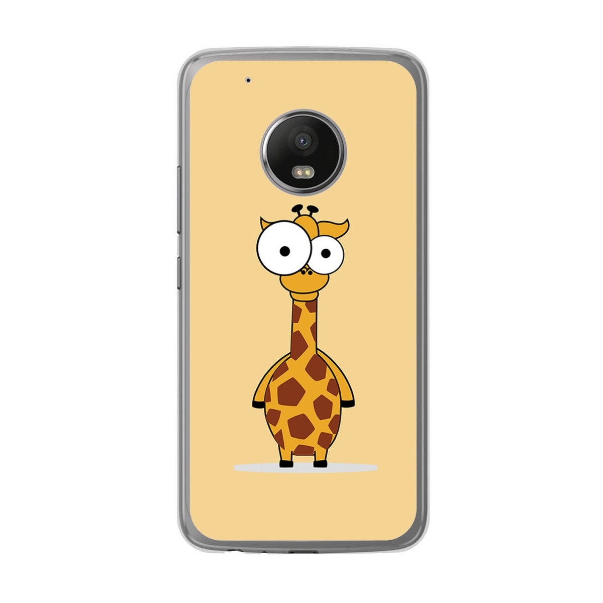 Funda Gel Tpu para Lenovo Moto G5 Plus Diseño Jirafa Dibujos