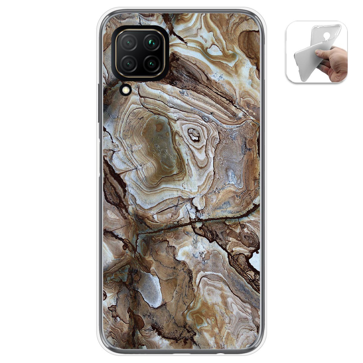 Funda Gel Tpu para Huawei P40 Lite diseño Mármol 14 Dibujos