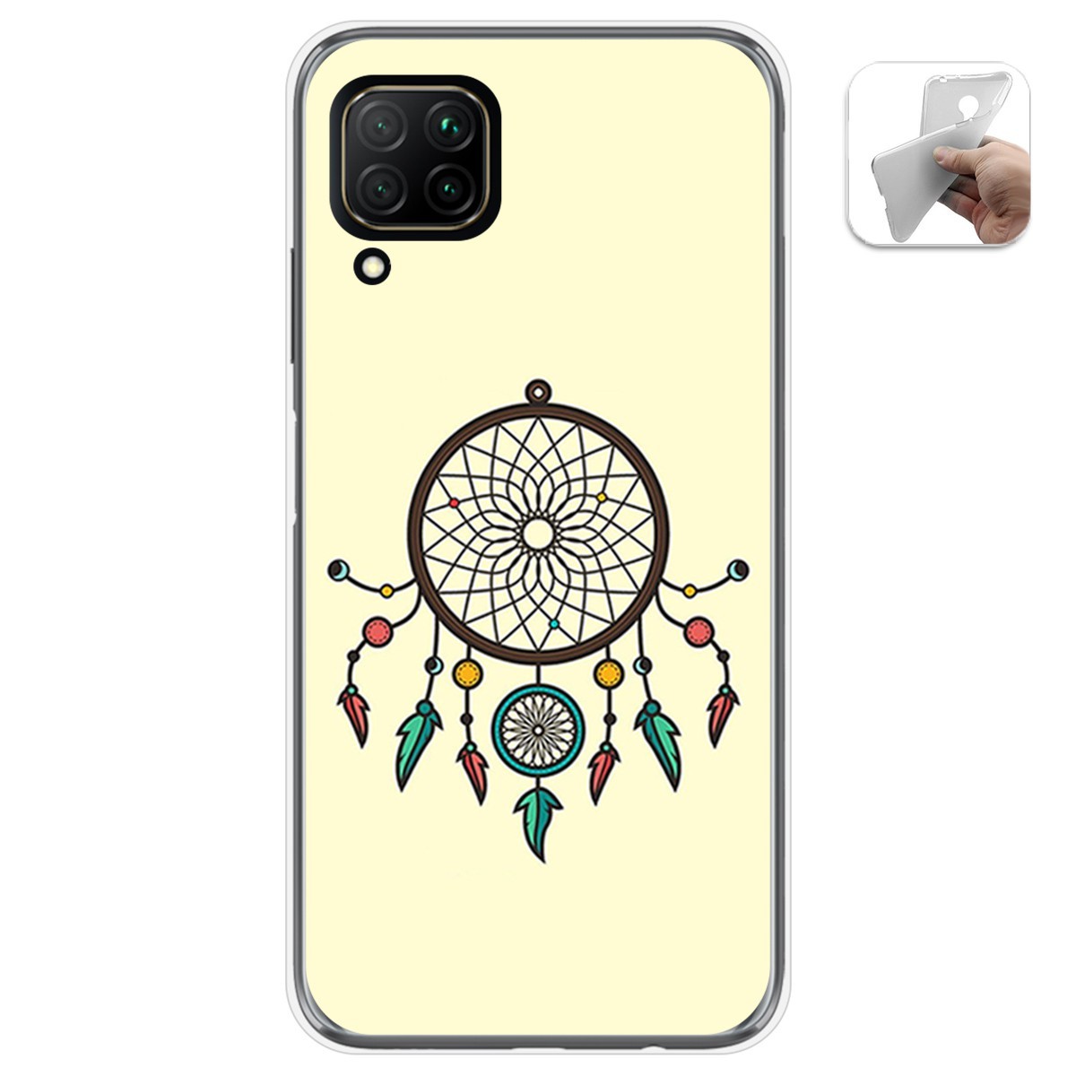 Funda Gel Tpu para Huawei P40 Lite diseño Atrapasueños Dibujos