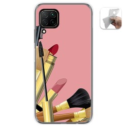 Funda Gel Tpu para Huawei P40 Lite diseño Brochas Dibujos