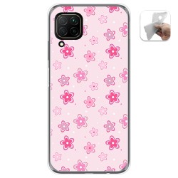 Funda Gel Tpu para Huawei P40 Lite diseño Flores Dibujos