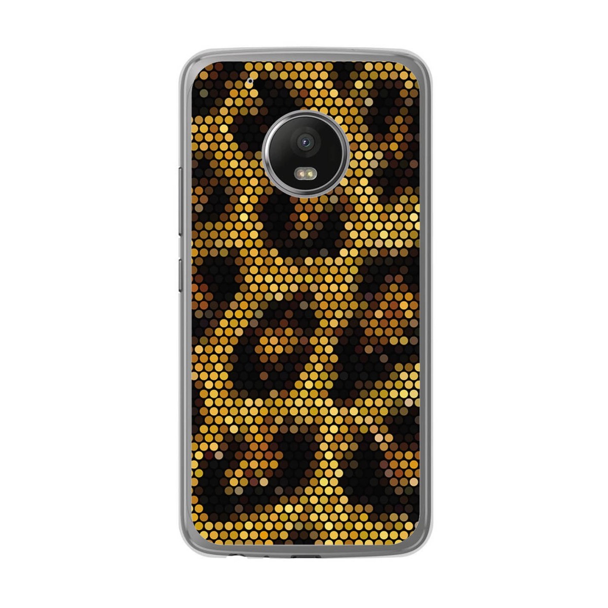Funda Gel Tpu para Lenovo Moto G5 Plus Diseño Leopardo Dibujos