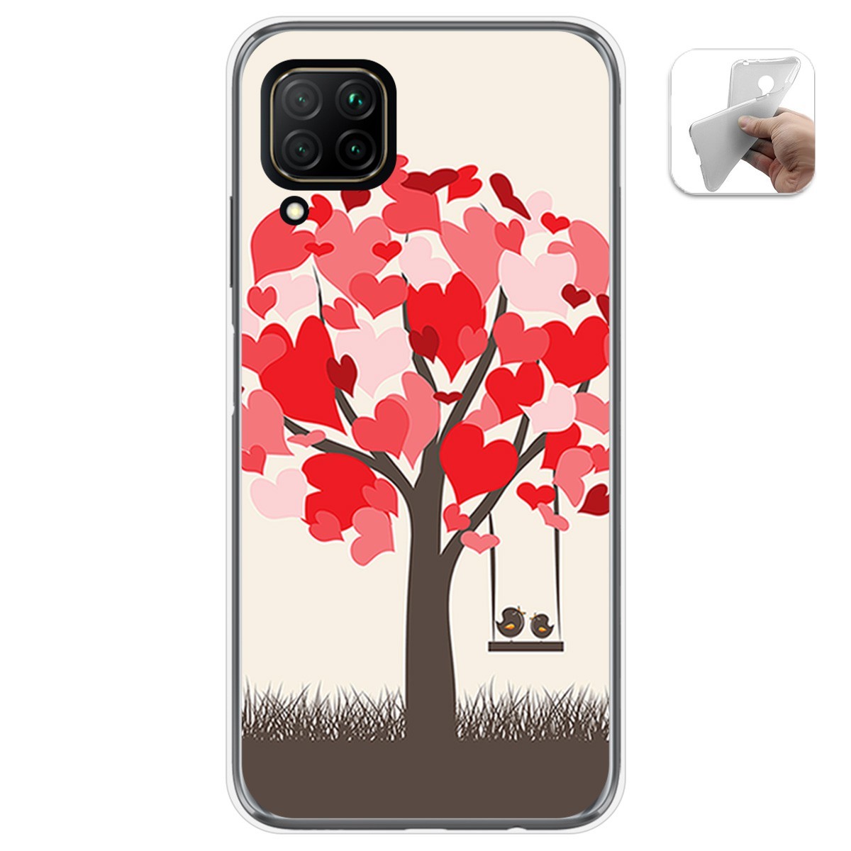 Funda Gel Tpu para Huawei P40 Lite diseño Pajaritos Dibujos