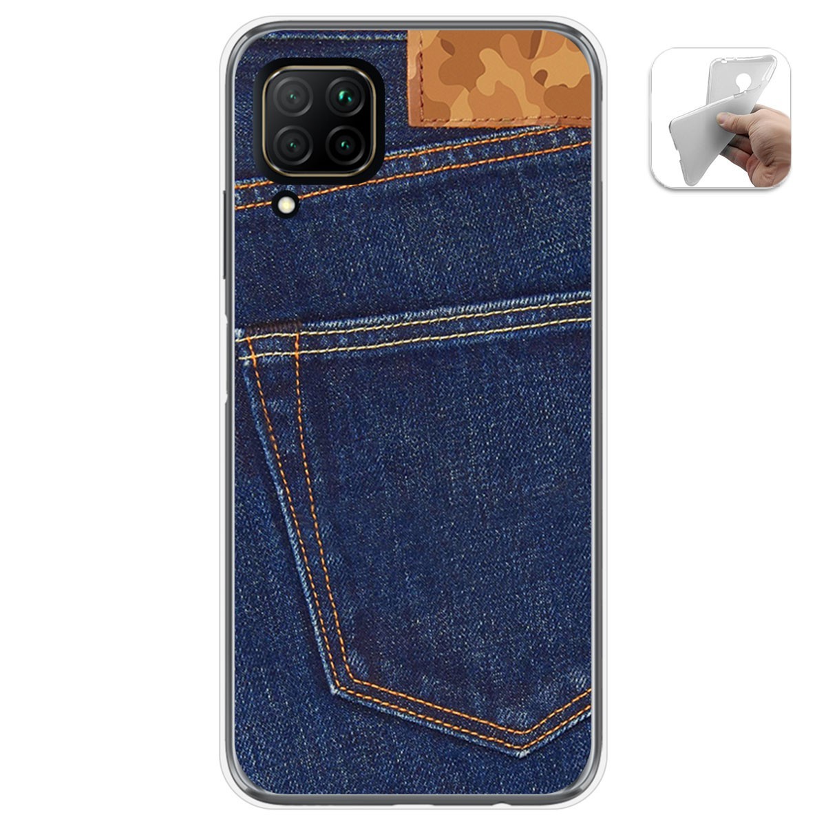 Funda Gel Tpu para Huawei P40 Lite diseño Vaquero Dibujos