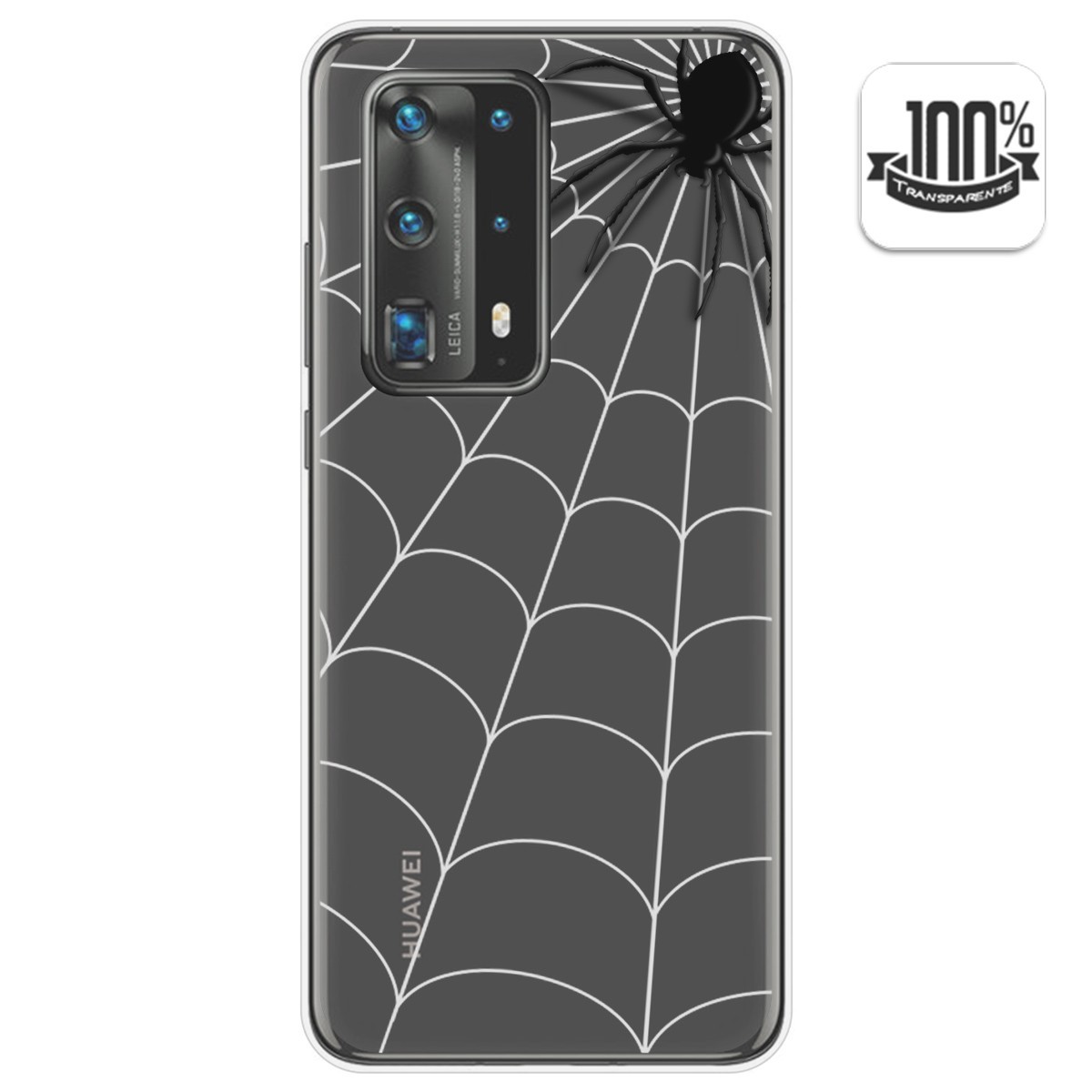 Funda Gel Transparente para Huawei P40 Pro diseño Araña Dibujos
