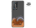 Funda Gel Transparente para Huawei P40 Pro diseño Bufalo Dibujos