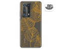 Funda Gel Transparente para Huawei P40 Pro diseño Hojas Dibujos