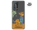Funda Gel Transparente para Huawei P40 Pro diseño Jirafa Dibujos
