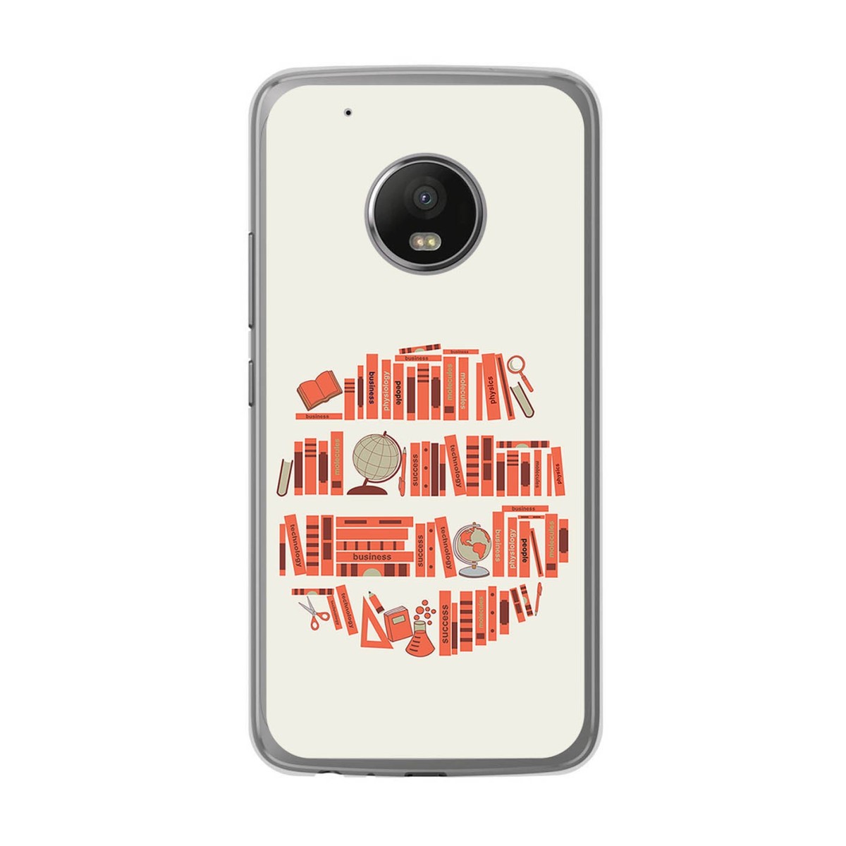 Funda Gel Tpu para Lenovo Moto G5 Plus Diseño Mundo Libro Dibujos