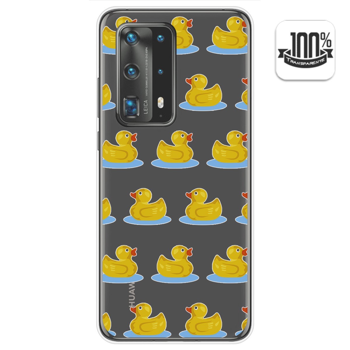 Funda Gel Transparente para Huawei P40 Pro diseño Pato Dibujos