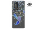 Funda Gel Transparente para Huawei P40 Pro diseño Plumas Dibujos