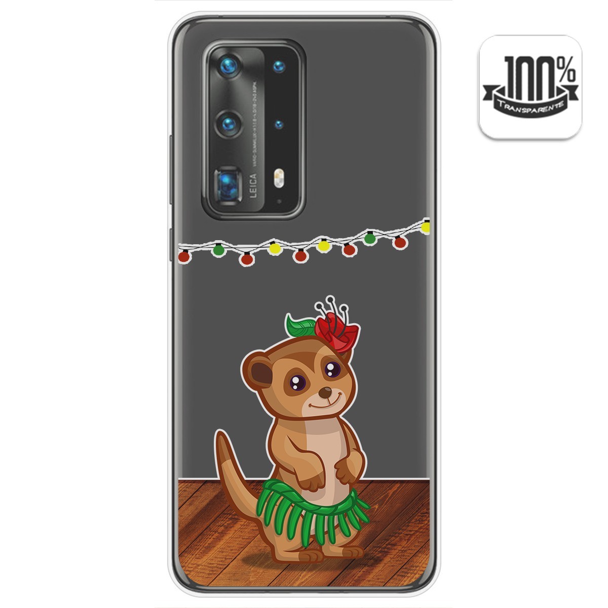 Funda Gel Transparente para Huawei P40 Pro diseño Suricata Dibujos