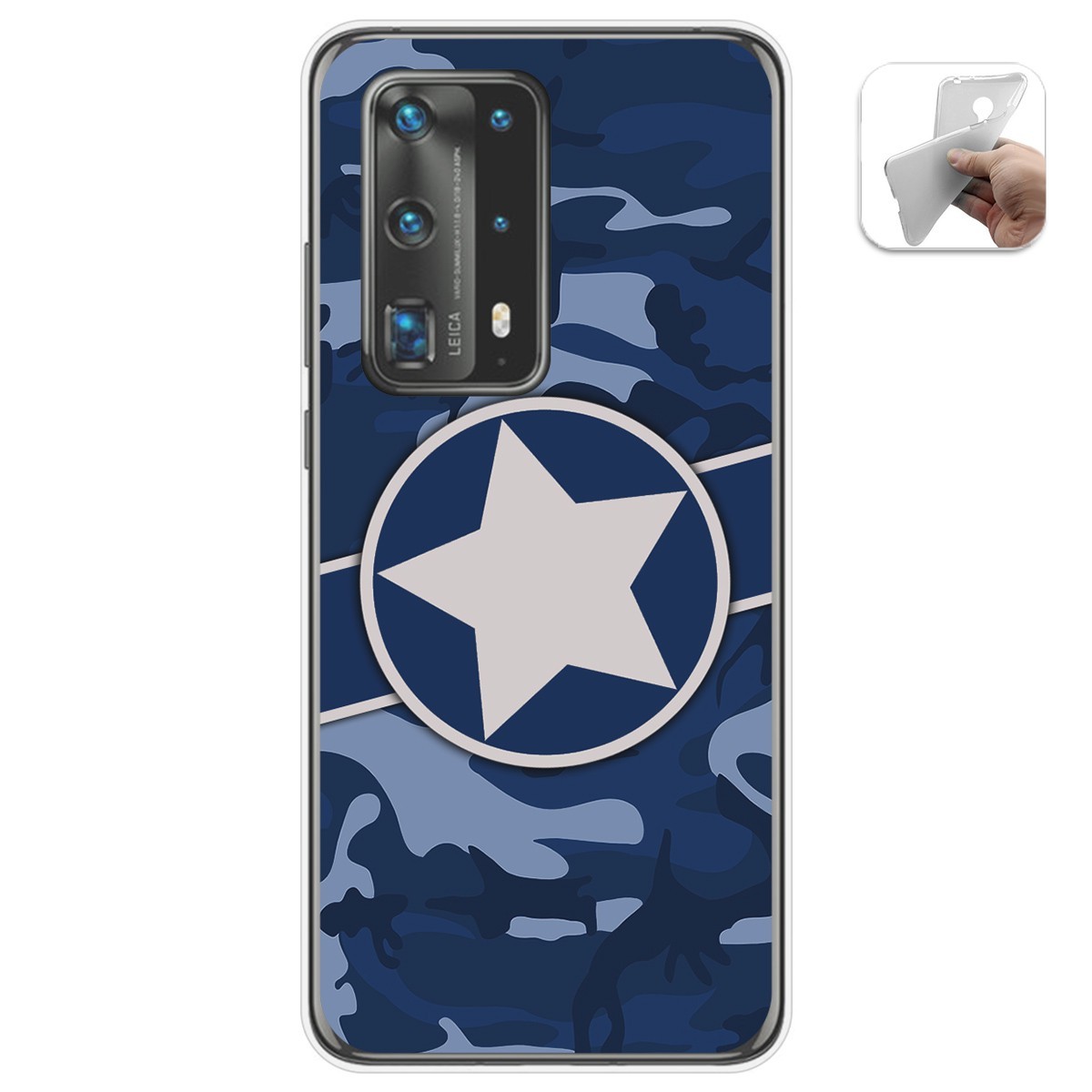 Funda Gel Tpu para Huawei P40 Pro diseño Camuflaje 03 Dibujos