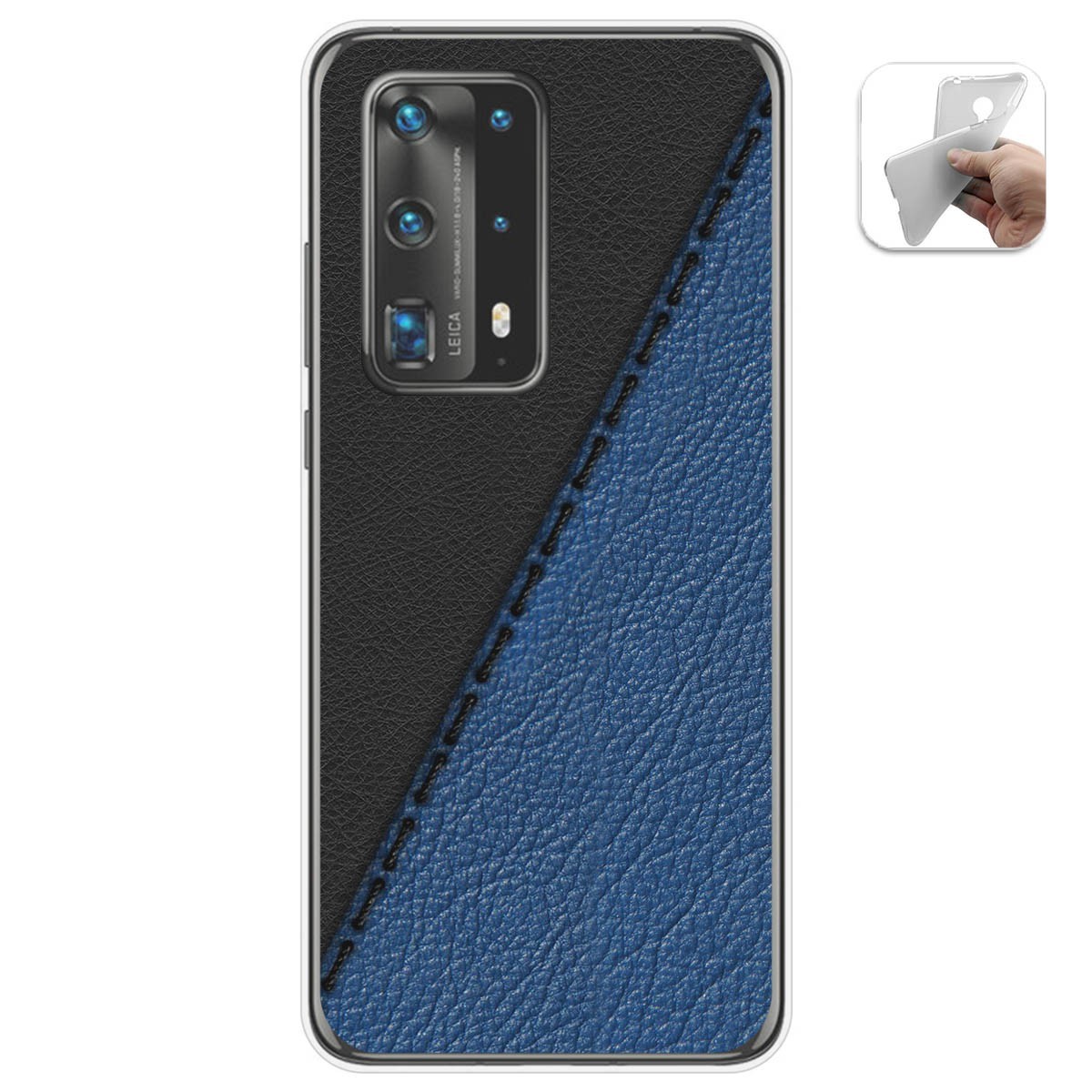 Funda Gel Tpu para Huawei P40 Pro diseño Cuero 02 Dibujos