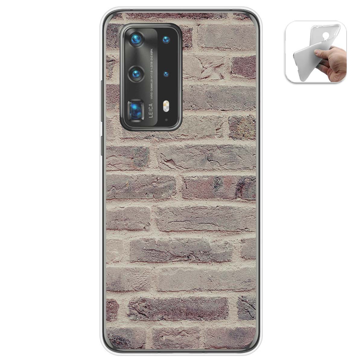 Funda Gel Tpu para Huawei P40 Pro diseño Ladrillo 01 Dibujos