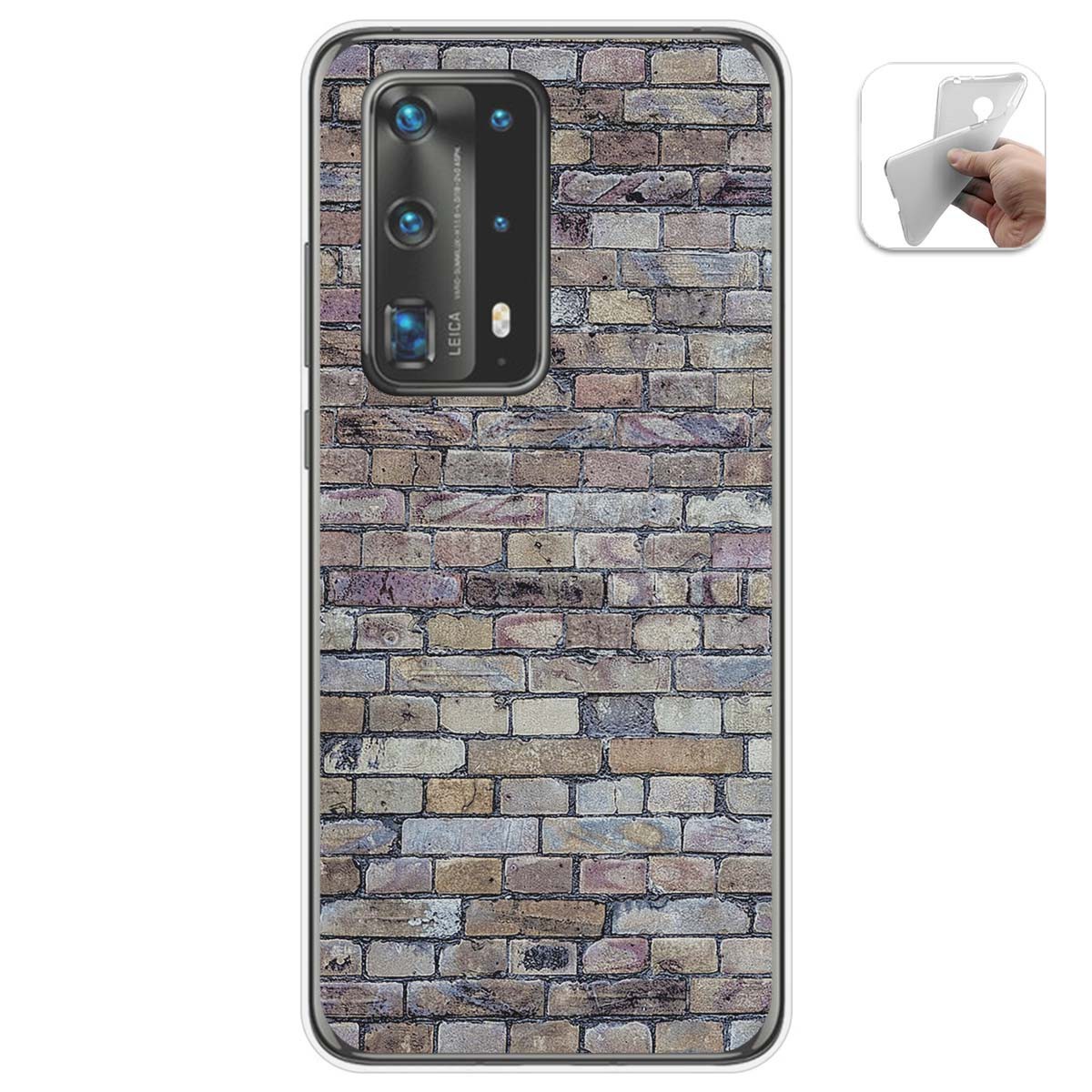 Funda Gel Tpu para Huawei P40 Pro diseño Ladrillo 02 Dibujos