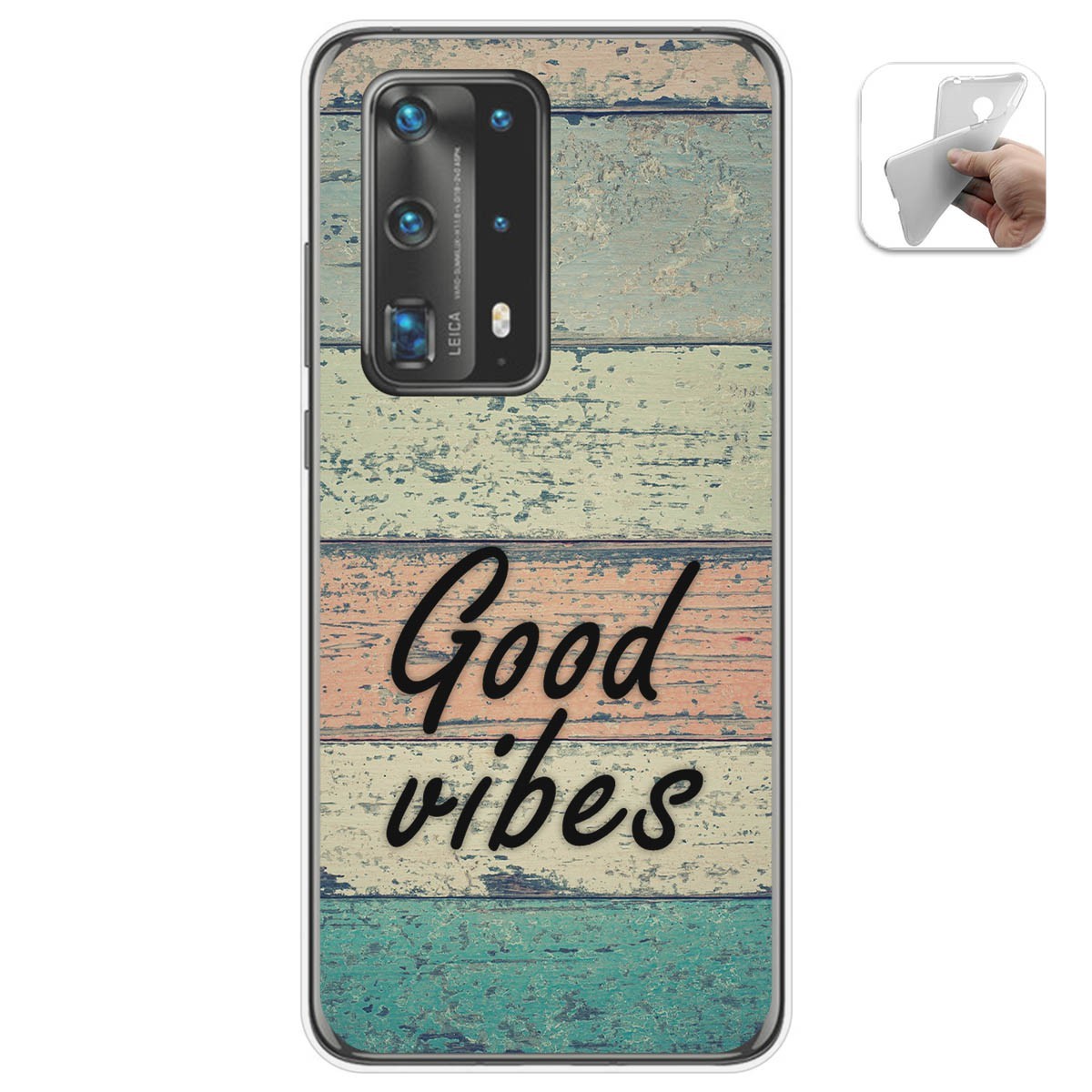 Funda Gel Tpu para Huawei P40 Pro diseño Madera 01 Dibujos