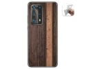 Funda Gel Tpu para Huawei P40 Pro diseño Madera 05 Dibujos