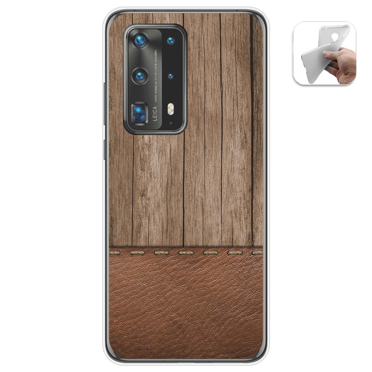 Funda Gel Tpu para Huawei P40 Pro diseño Madera 09 Dibujos