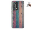 Funda Gel Tpu para Huawei P40 Pro diseño Madera 10 Dibujos