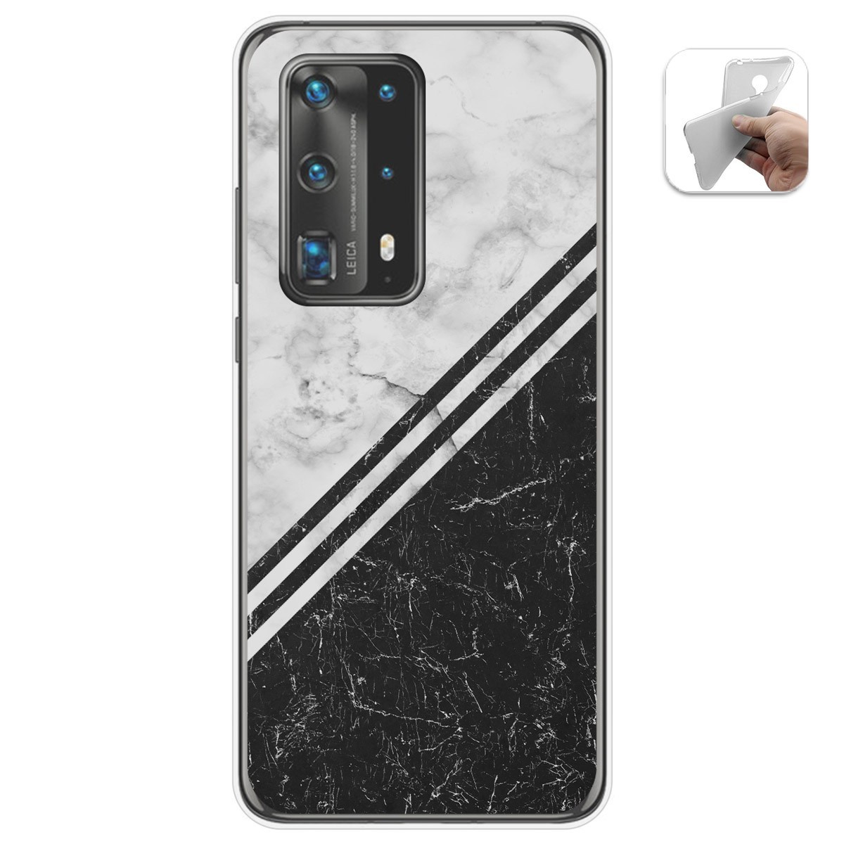 Funda Gel Tpu para Huawei P40 Pro diseño Mármol 01 Dibujos