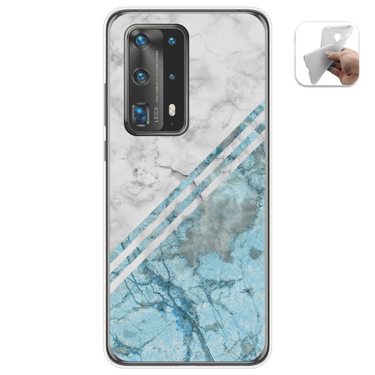 Funda Gel Tpu para Huawei P40 Pro diseño Mármol 02 Dibujos