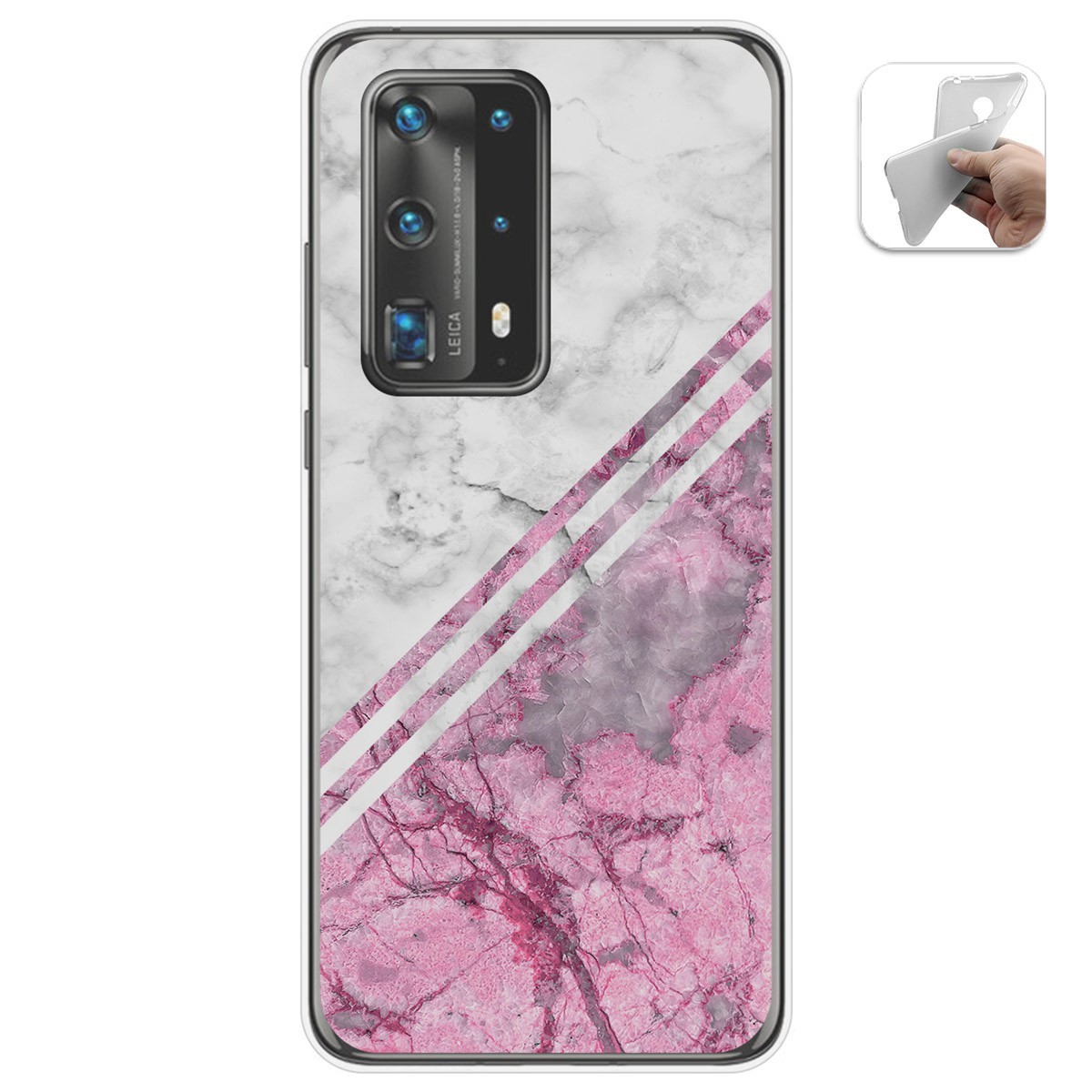 Funda Gel Tpu para Huawei P40 Pro diseño Mármol 03 Dibujos