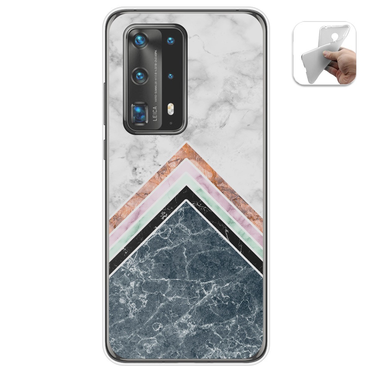 Funda Gel Tpu para Huawei P40 Pro diseño Mármol 05 Dibujos