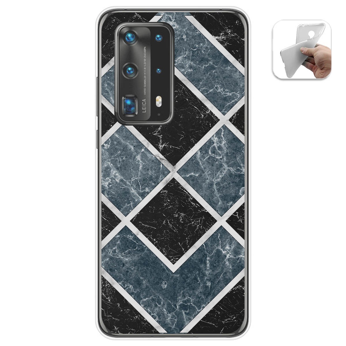 Funda Gel Tpu para Huawei P40 Pro diseño Mármol 06 Dibujos