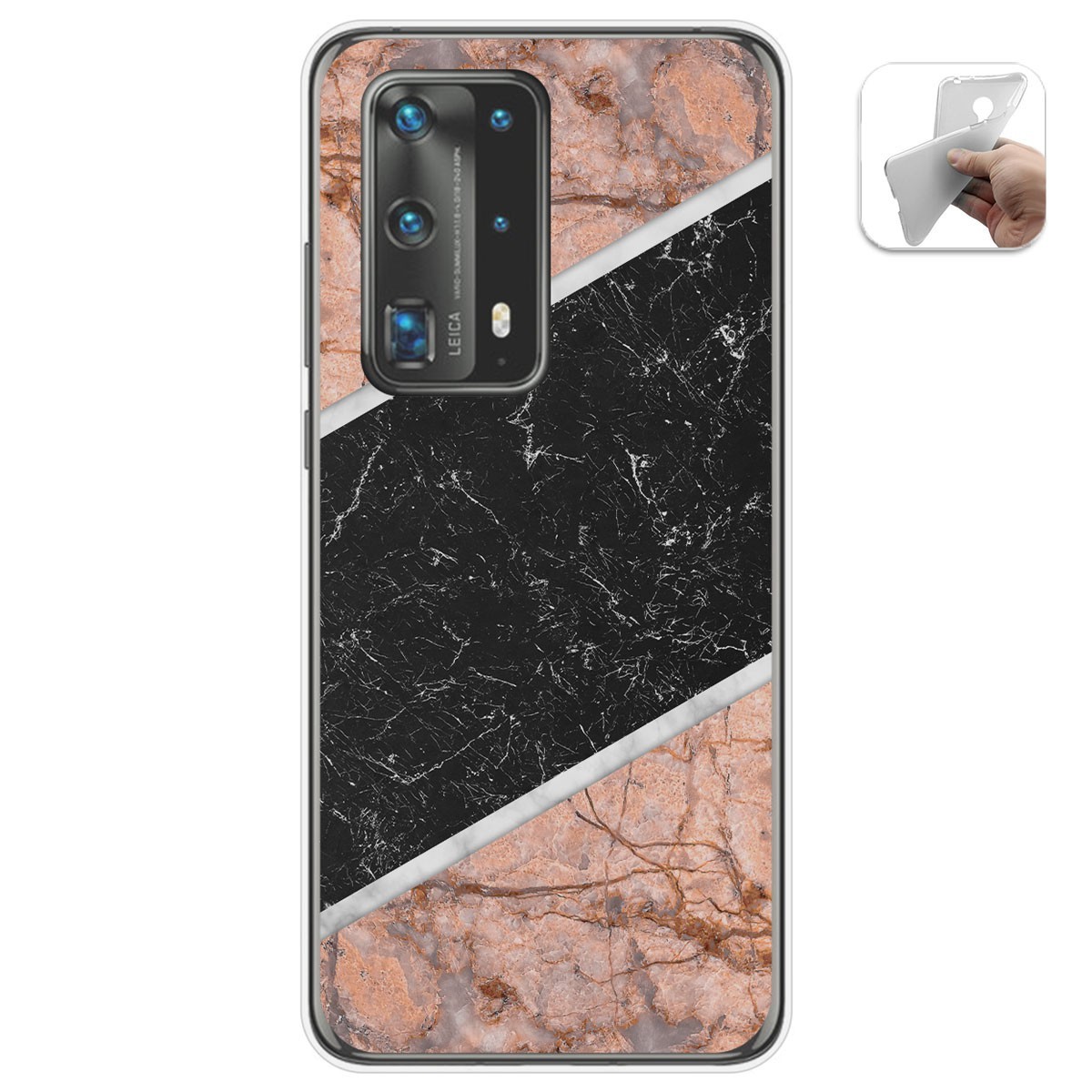 Funda Gel Tpu para Huawei P40 Pro diseño Mármol 07 Dibujos