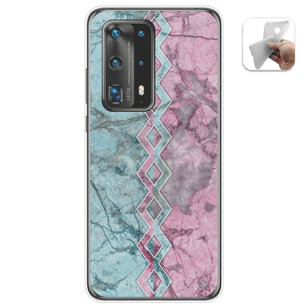 Funda Gel Tpu para Huawei P40 Pro diseño Mármol 08 Dibujos