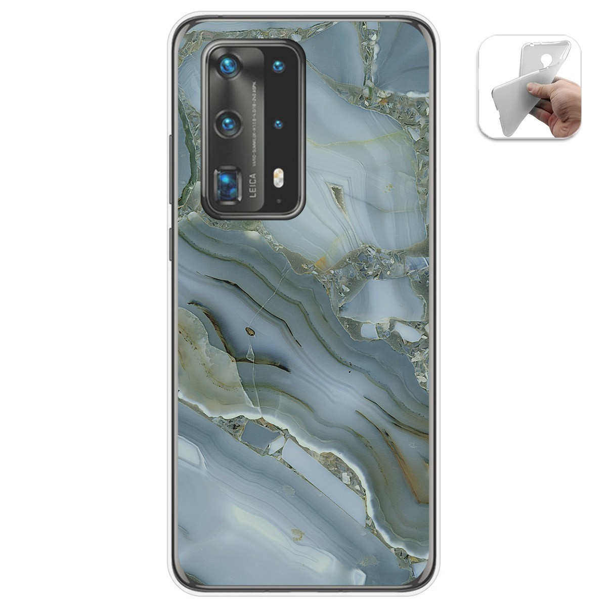 Funda Gel Tpu para Huawei P40 Pro diseño Mármol 09 Dibujos