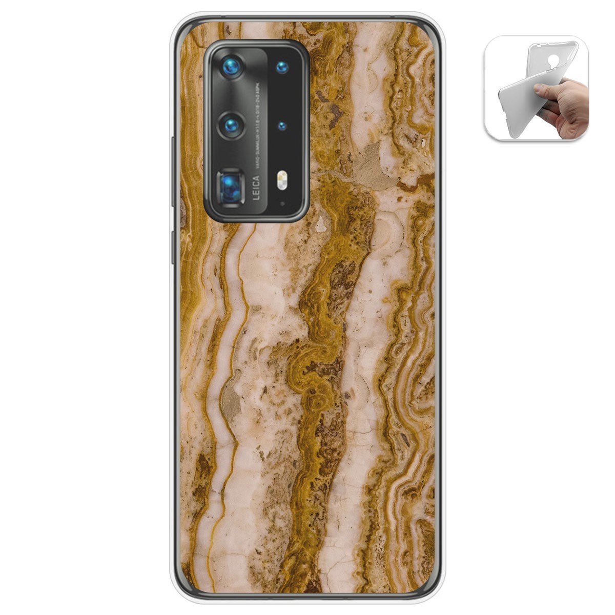 Funda Gel Tpu para Huawei P40 Pro diseño Mármol 10 Dibujos