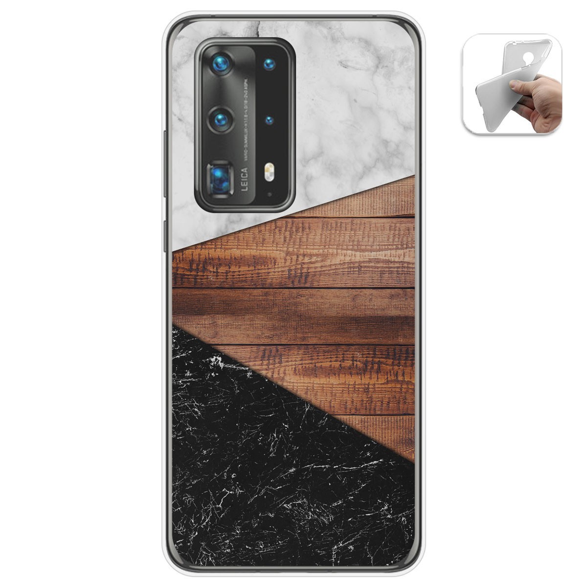 Funda Gel Tpu para Huawei P40 Pro diseño Mármol 11 Dibujos