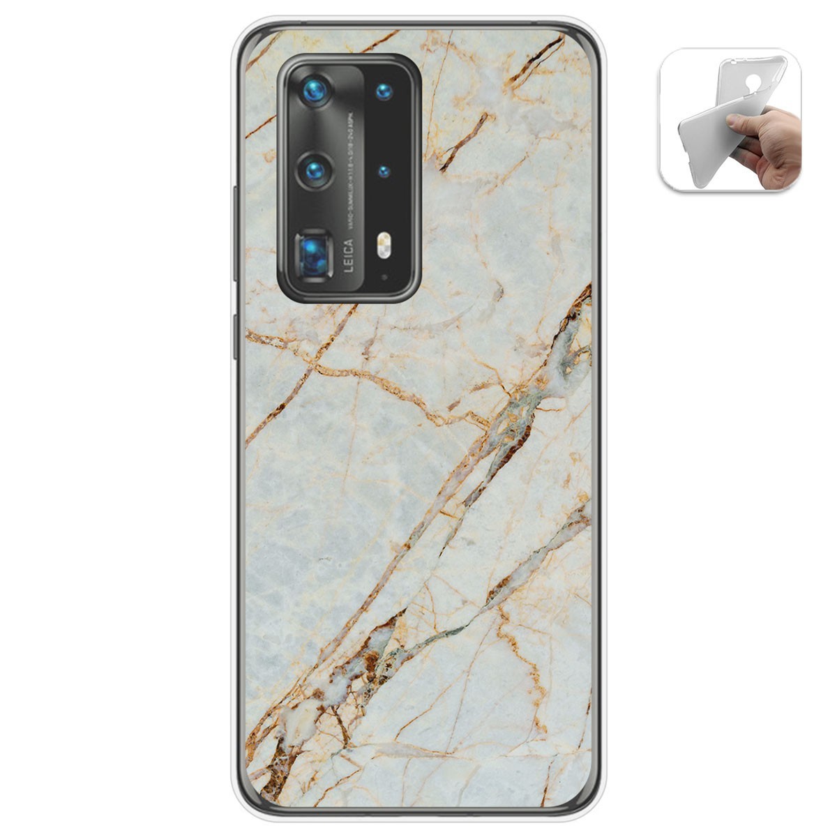 Funda Gel Tpu para Huawei P40 Pro diseño Mármol 13 Dibujos