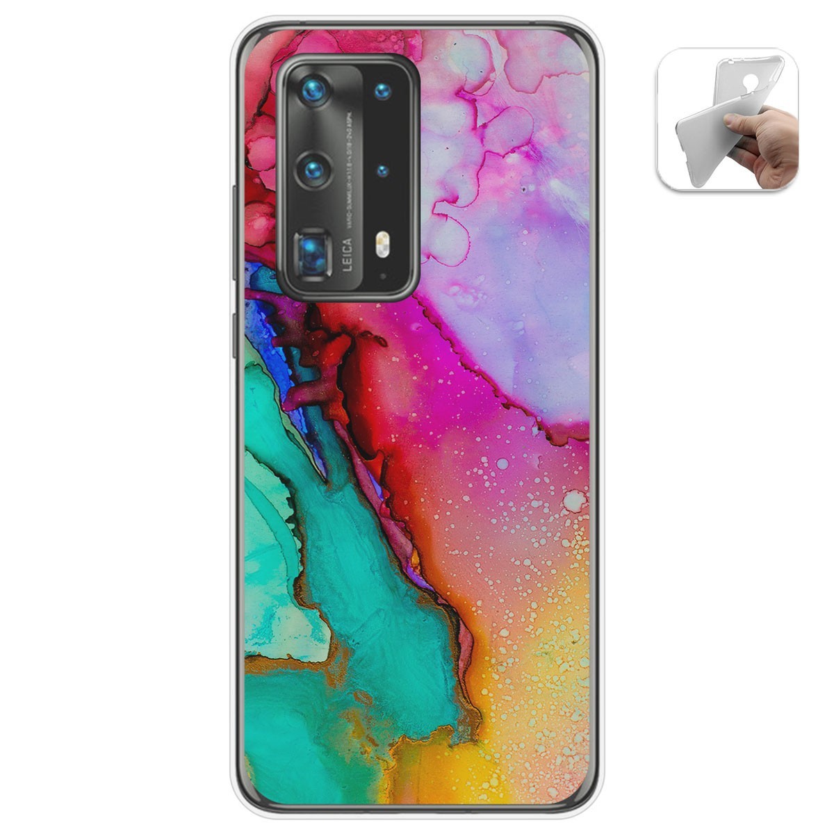 Funda Gel Tpu para Huawei P40 Pro diseño Mármol 15 Dibujos