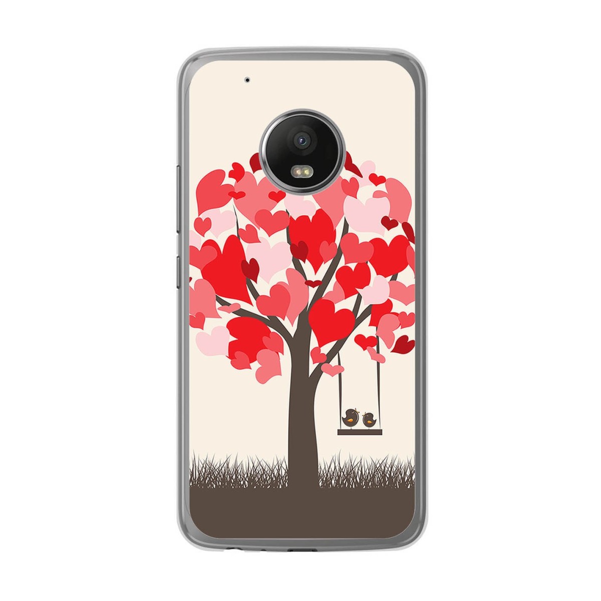 Funda Gel Tpu para Lenovo Moto G5 Plus Diseño Pajaritos Dibujos