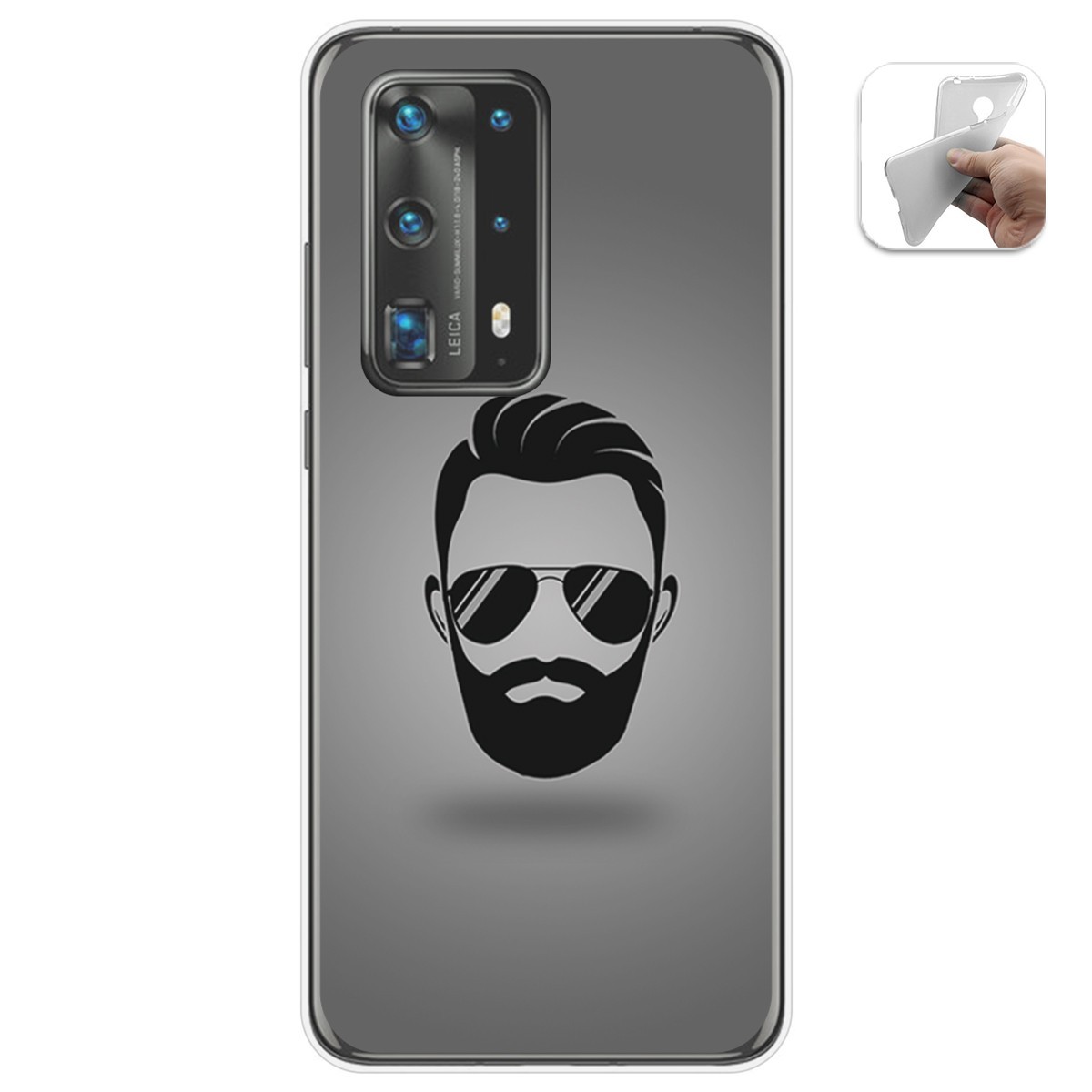 Funda Gel Tpu para Huawei P40 Pro diseño Barba Dibujos