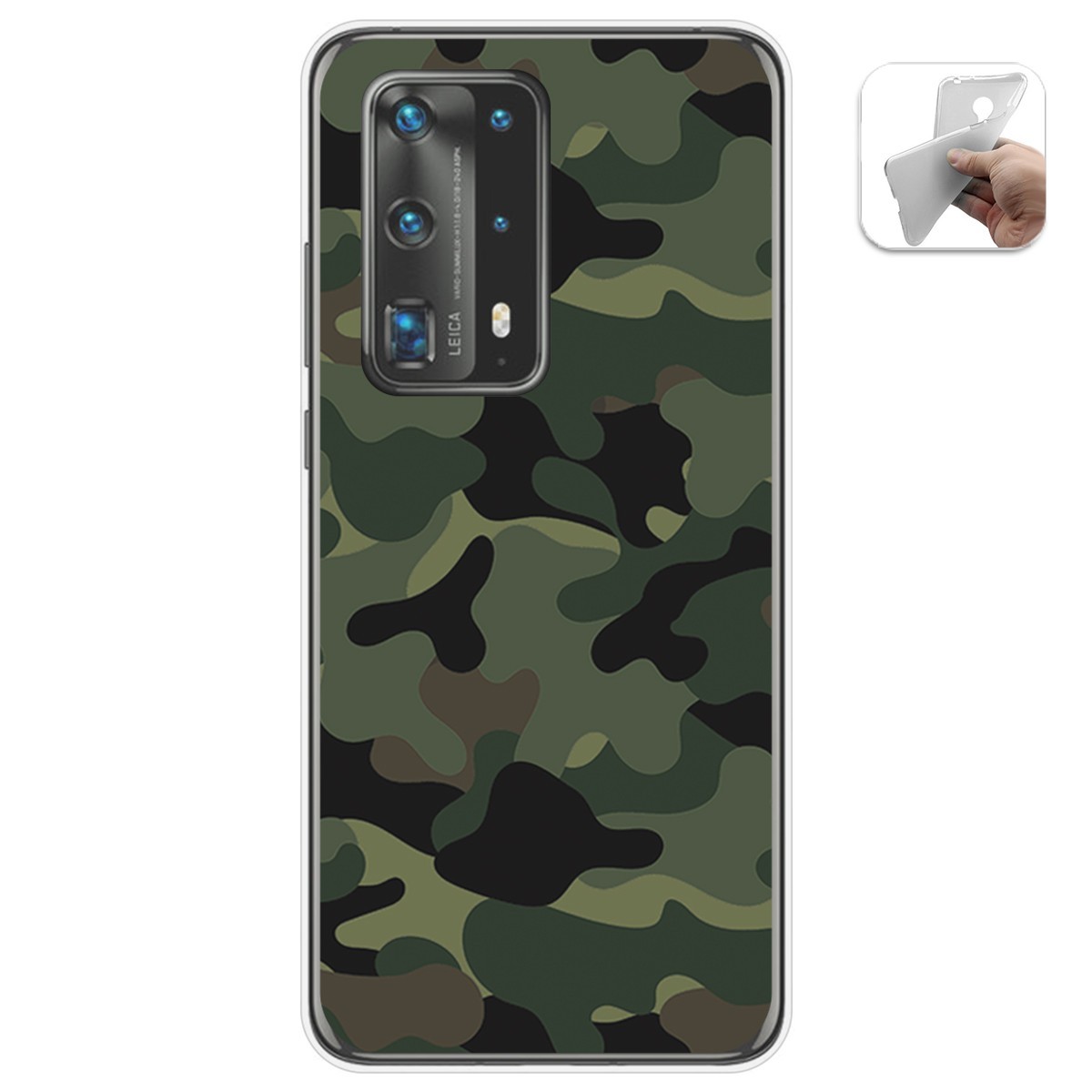 Funda Gel Tpu para Huawei P40 Pro diseño Camuflaje Dibujos