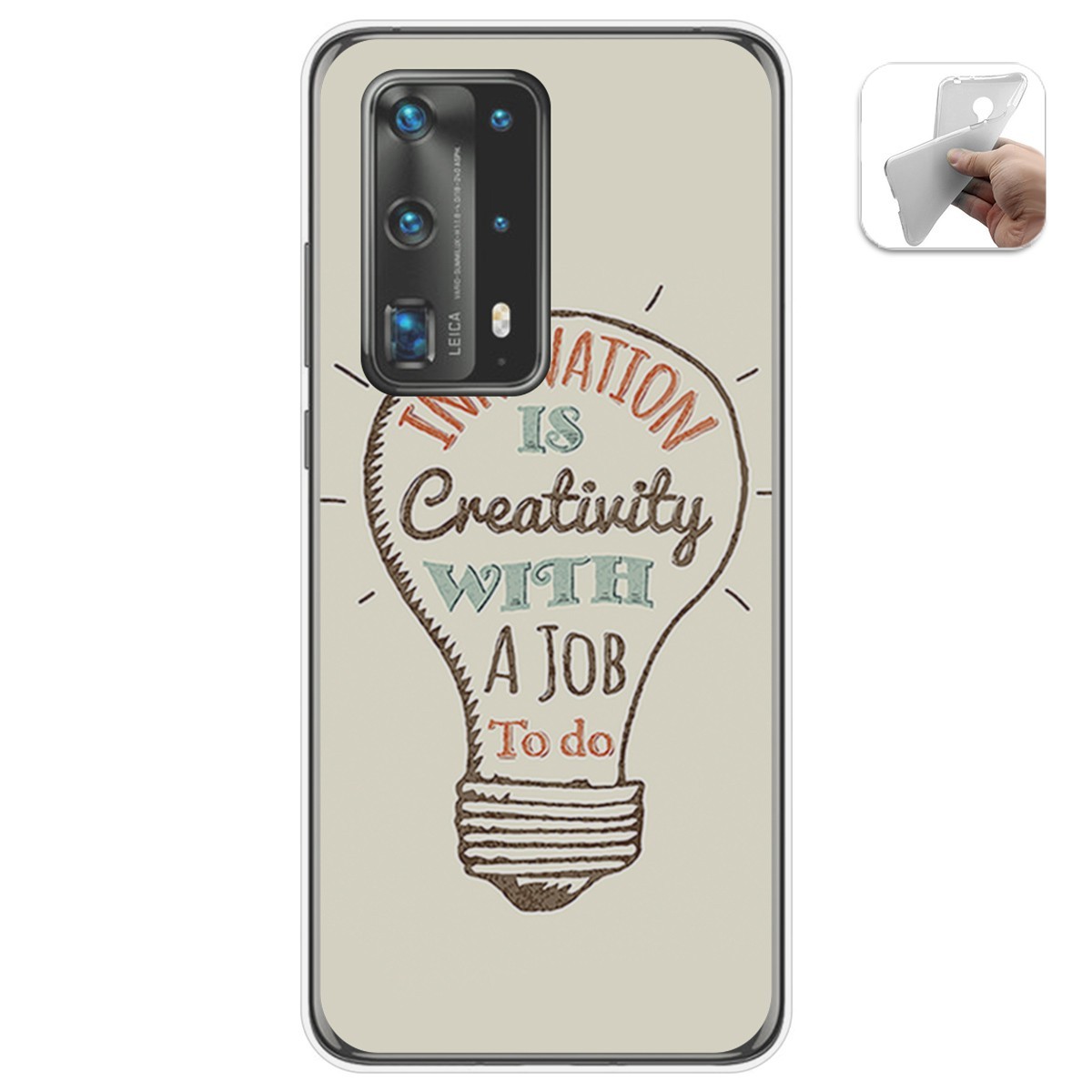 Funda Gel Tpu para Huawei P40 Pro diseño Creativity Dibujos