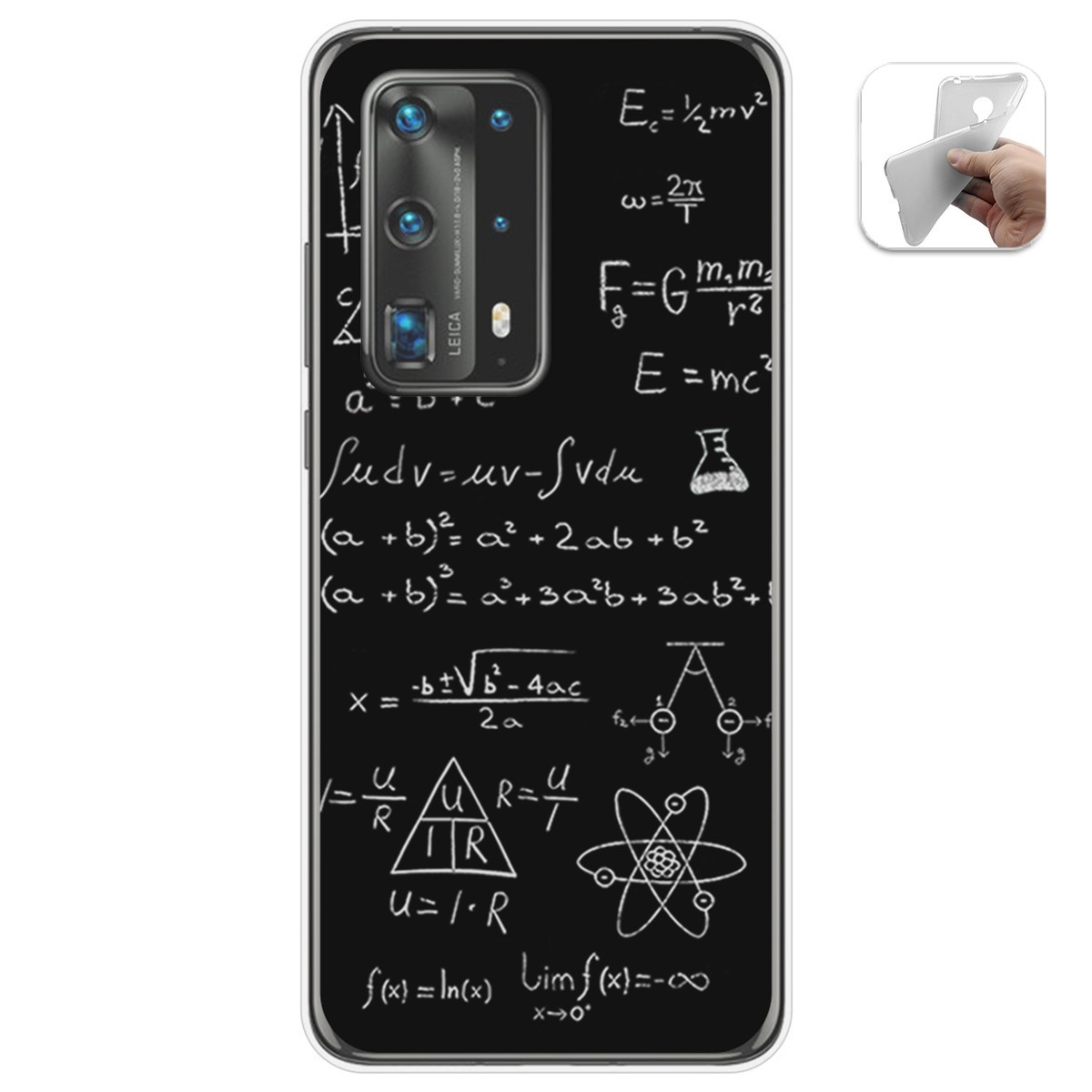 Funda Gel Tpu para Huawei P40 Pro diseño Formulas Dibujos