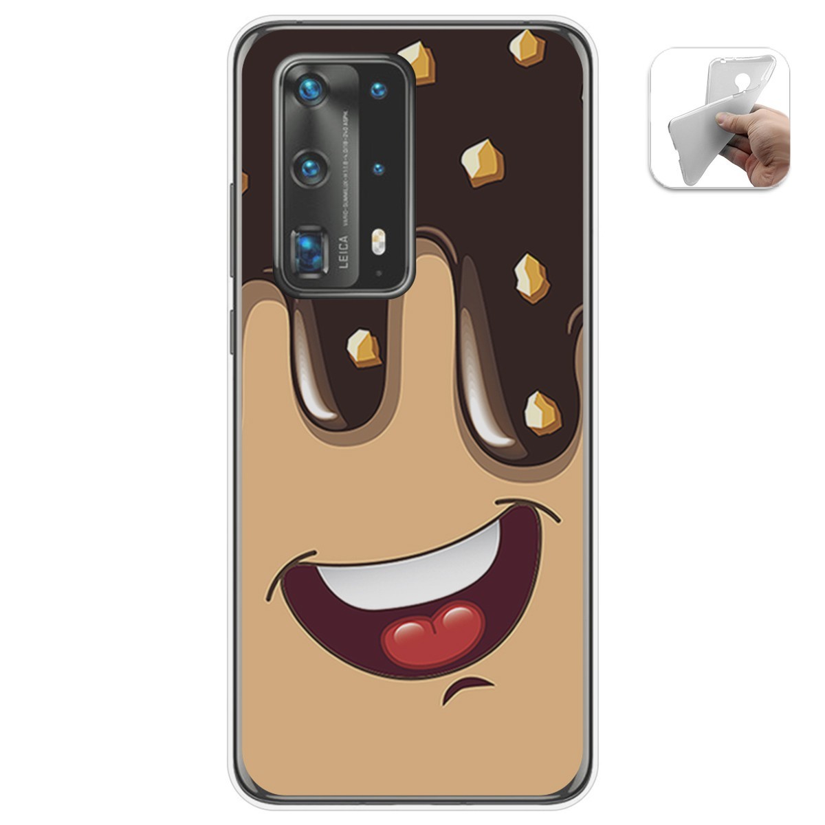 Funda Gel Tpu para Huawei P40 Pro diseño Helado Chocolate Dibujos