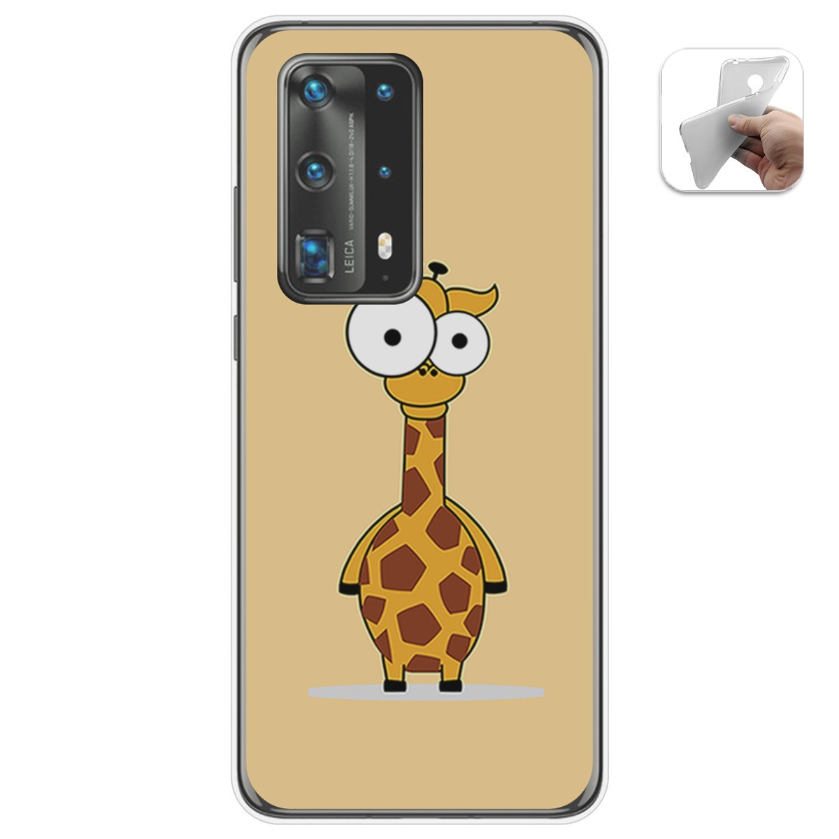 Funda Gel Tpu para Huawei P40 Pro diseño Jirafa Dibujos