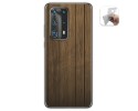 Funda Gel Tpu para Huawei P40 Pro diseño Madera Dibujos