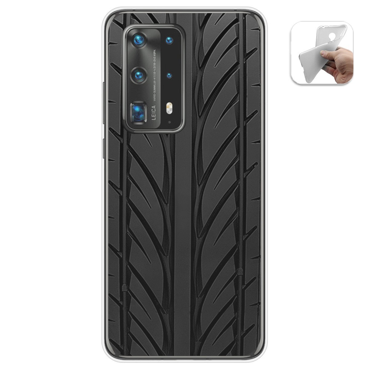 Funda Gel Tpu para Huawei P40 Pro diseño Neumatico Dibujos