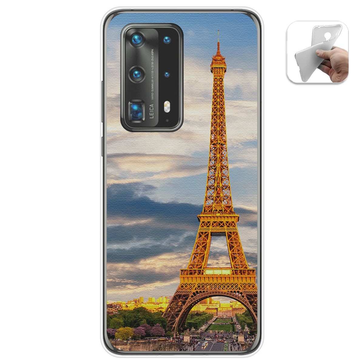 Funda Gel Tpu para Huawei P40 Pro diseño Paris Dibujos