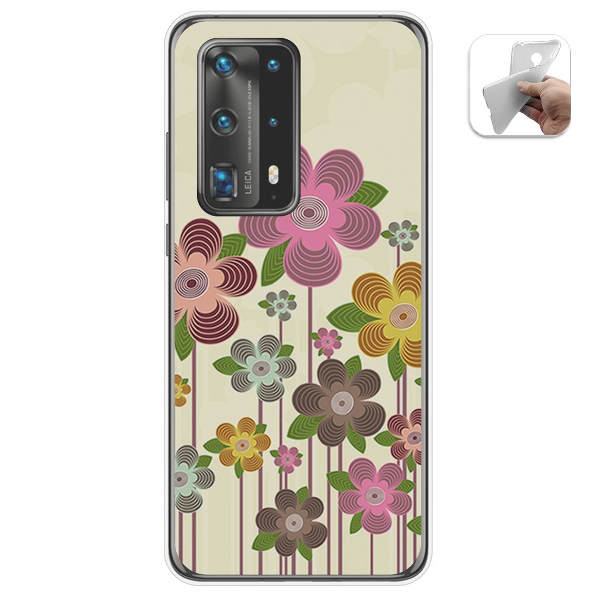 Funda Gel Tpu para Huawei P40 Pro diseño Primavera En Flor Dibujos